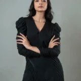Pleated Party Dress