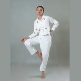 White Denim Coord Set
