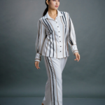 Striped Two-Piece Set.