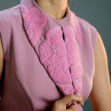 Scalloped Collar Sleeveless Coord Set