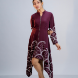 Artisan Bloom: Plum Asymmetrical Dress